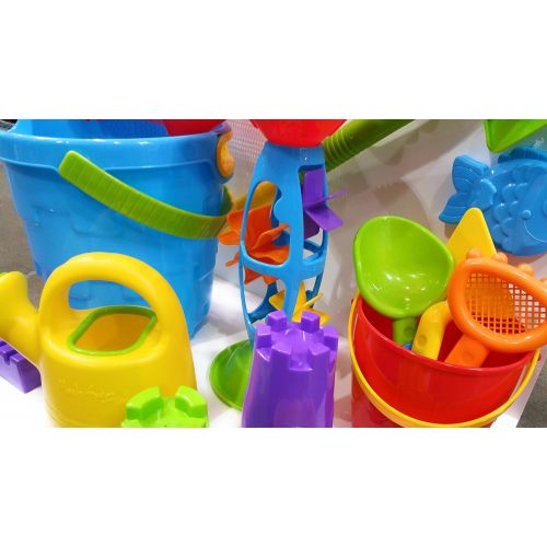  Made For Fun Sand & Water Bucket Playset with Large Shovel 17pcs