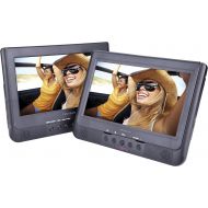 Sylvania SDVD1037 10-Inch Dual Screen DVD Player with USB Card Slot, Remote Control and Car Seat Mount