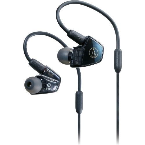 오디오테크니카 Audio-Technica ATH-LS400iS In-Ear Quad Armature Driver Headphones with In-Line Mic & Control