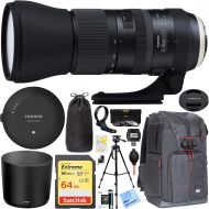 Tamron SP 150-600mm F5-6.3 Di VC USD G2 Zoom Lens for Nikon SLR  DSLR Mount - Includes Tamron Original Tap-In Console, Sandisk 64gb Class 10 SD Card and More