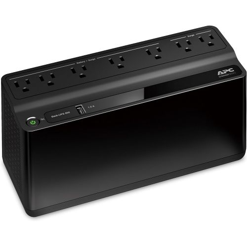  [아마존베스트]APC UPS Battery Backup & Surge Protector with USB Charger, 600VA, APC Back-UPS (BE600M1)