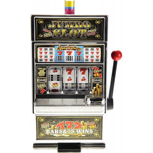  PowerTRC Lucky Sevens Jumbo Slot Machine Replica Piggy Bank Flashing Light and Sound