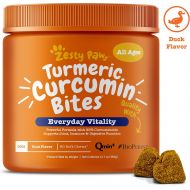 [아마존 핫딜] [아마존핫딜]Zesty Paws Turmeric Curcumin for Dogs - Herbal Soft Chews with 95% Curcuminoids for Digestive + Immune Health - Arthritis + Hip & Joint Support - with Organic Turmeric, Coconut Oil