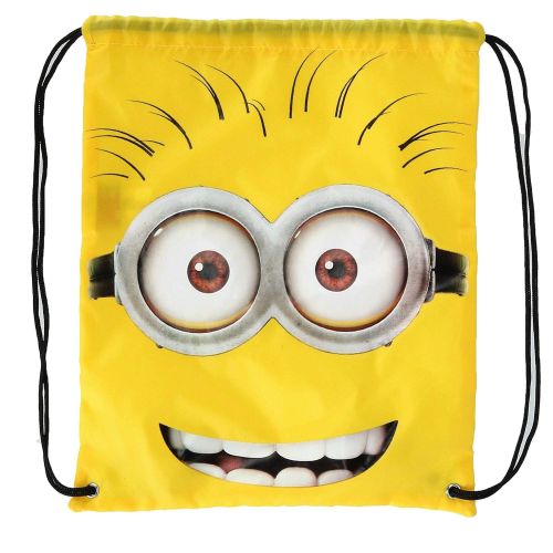 디즈니 Disney Illumination Entertainment Kids Minions Drawstring Bag, Yellow