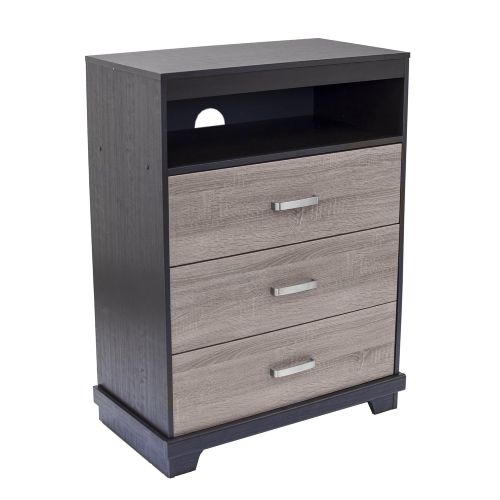  Home Star Homestar Albany Chest with 3 drawers in Java Brown/ Sonoma Finish