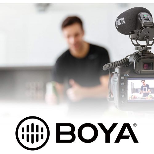  Boya BOYA by-WM8 Pro-K1 UHF Wireless Microphone System 48 Channels MonoStereo Mode LCD Display 100M Effective Range for Canon Nikon Sony DSLR Cameras Camcorders with Andoer Cleaning Cl