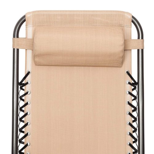 ZOFFYAL Folding Zero Gravity Chair,Patio Chaise Lounges,Outdoor Lounge Patio Chairs,Utility Tray Adjustable Folding Recliner for Deck,Patio,Beach,Yard/Set of 2