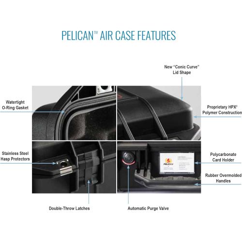  Pelican Air Case With TrekPak Dividers (Black)