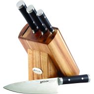 Anolon Imperion Damascus Steel Cutlery Knife Block Set, 5-Piece