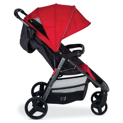 콤비 Combi Lightweight Full Sized Travel System Umbrella Stroller  Compact Fold N Go  Red