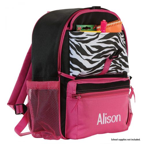 Zebra Personalized Kids Backpack by Lillian Vernon
