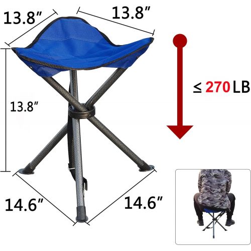  [아마존베스트]AGOOL Portable Folding Stool Outdoor Square Slack Chair Lightweight Heavy Duty for Camping Mountaineering Hiking Travel House-Using Recreation