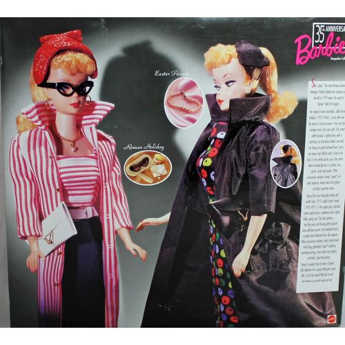 바비 35th Anniversary Giftset 1959 Barbie Doll, Fashions and Package Reproduction