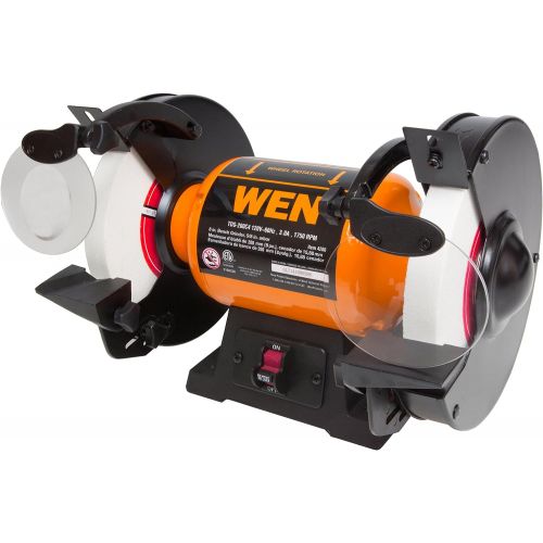  WEN 4280 5 Amp 8 Variable Speed Bench Grinder with Work Light
