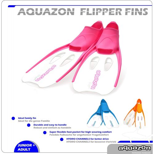  AQUAZON Aquazon Flossen, Schnorchelflossen, Schwimmflossen, Tauchflossen Flipper Fuer Kinder, Jugendliche Und Damen