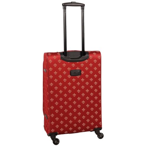  American Flyer Fleur De Lis 5-Piece Spinner Luggage Set, Red, One Size