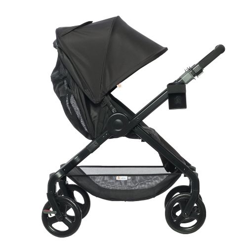 에르고베이비 Ergobaby Stroller, Travel System Ready, 180 Reversible with One-Hand Fold, Black