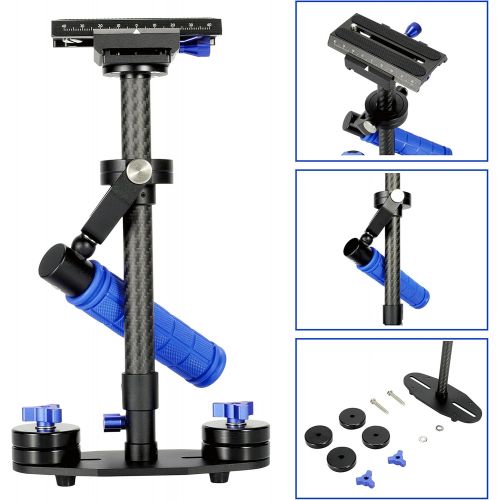  Morros Carbon Fiber Camera Video Stabilizer with min length 38cm and max length 60cm with quick release for DSLR and Video Cameras