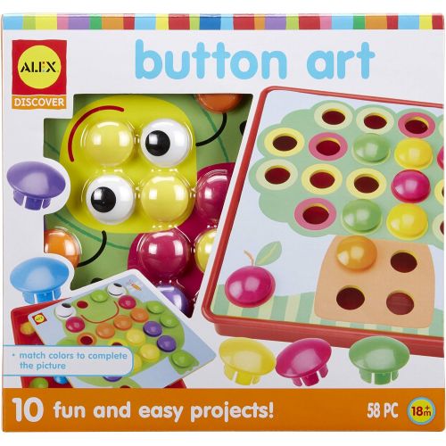  ALEX Toys Alex Discover Button Art Activity Set Kids Art and Craft Activity
