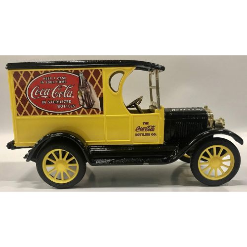 자다 Coca-Cola Vintage Red Bottle Truck Coin Bank