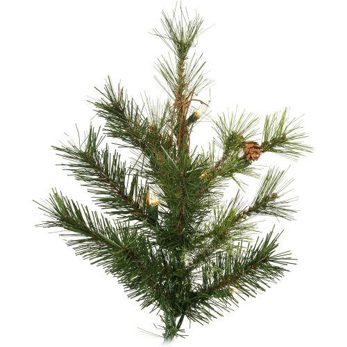  Vickerman 65 Slim Mixed Country Pine Artificial Christmas Tree with 400 Clear lights
