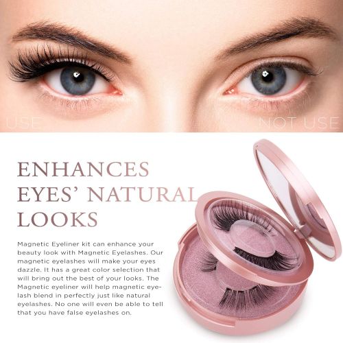  [아마존 핫딜]  [아마존핫딜]AsaVea Magnetic Eyelashes with Eyeliner - Magnetic Eyeliner and Magnetic Eyelash Kit - Eyelashes With Natural...