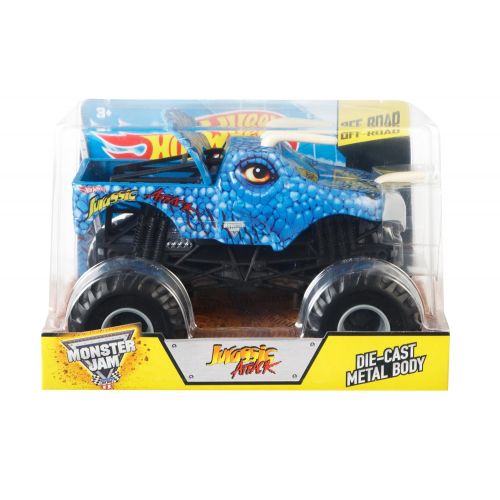  Hot Wheels Monster Jam 1:24 Scale Jurassic Attack Vehicle