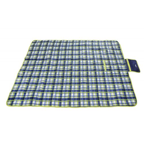  Apollo walker apollo walker Extra Large Picnic Blanket Tote 80x 60 with Waterproof Backing for Outdoor Picnic Camping(Blue)