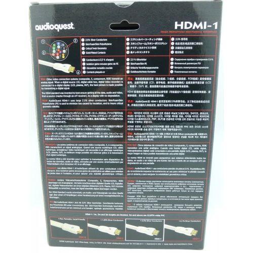  AudioQuest Audioquest Hdmi-1 3 Meter Hdmi Cable PVC Jacket for In-wall Installation