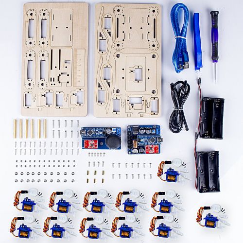 SunFounder Remote Control Crawling Robotics Model DIY Kit for Arduino Electronics Servo Motor RC Smart Toys Detail Manual
