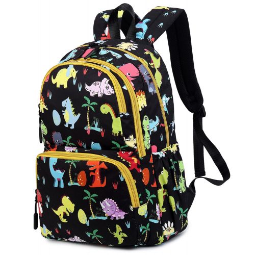  Abshoo Cute Lightweight Kids Dinosaurs Backpacks For School Boys Bookbag (Black)
