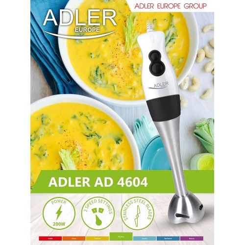  Adler AD 4604 Stabmixer, 200 W, silber/schwarz/weiss