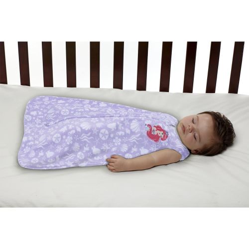 디즈니 Disney Baby Ariel Super Soft Microfleece Wearable Blanket, Lavender, Medium