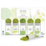 [아마존 핫딜] [아마존핫딜]Tea Forte Organic Matcha Green Tea Sampler, Stone Ground Culinary Grade Green Tea Matcha