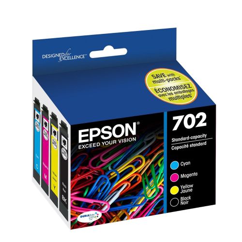 엡손 Epson T702120-D2 DURABrite Ultra Black Dual Pack Standard Capacity Cartridge Ink