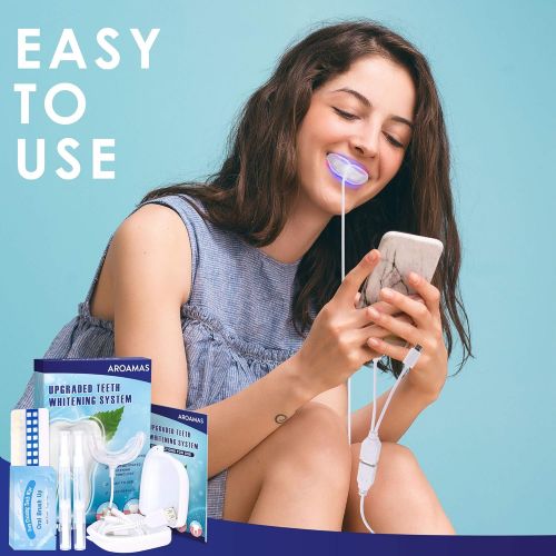  AsaVea Natural Teeth Whitening Kit, Complete All-in-One At-Home System, Painless & No Sensitivity,...