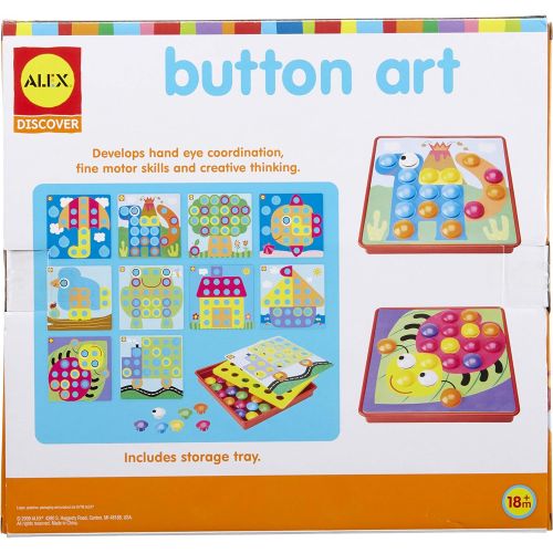  ALEX Toys Alex Discover Button Art Activity Set Kids Art and Craft Activity