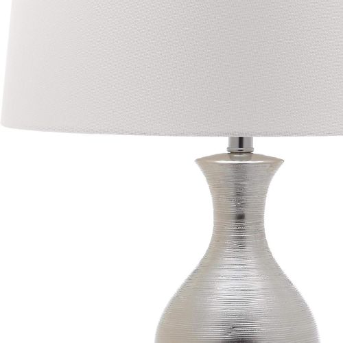  Safavieh Lighting Collection Cahaba Silver Table Lamp, 31