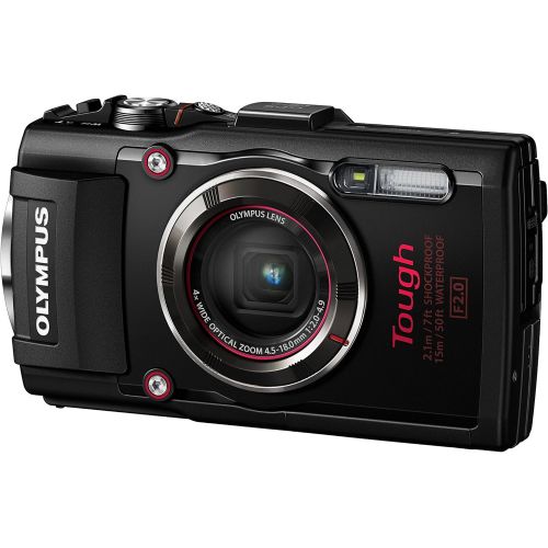 Olympus TG-4 16 MP Waterproof Digital Camera with 3-Inch LCD (Red)