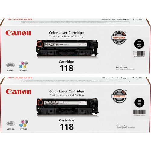 캐논 Canon 118 Black Laser Cartridge, 2-Pack for imageCLASS MF8350MF8580