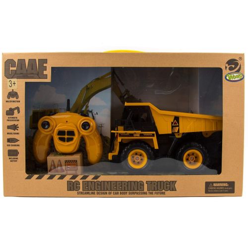  Toysery Remote Control Excavator Toy Truck for Kids | Full Functional RC Construction Tractor | Engineering Excavator Toy for Kids