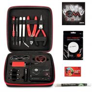 Cotton Coil Master 100% Authentic DIY Kit V3 Tool Set for Home and Jewelry Repairs with Latest Coil Jig (V4)/Updated 521 Tab Mini V2 Ohm Reader/Tweezers/Heat Resistant Wire/ Exclusive Lif
