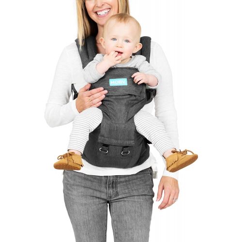  MOBY Moby Hip Seat and Baby Carrier - 2 in 1 Ergonomic Baby Carrier and Toddler Carrier - Baby Hip Seat That Can Be Worn 7 Different Ways - Child Carrier That Makes Baby Wearing Easy