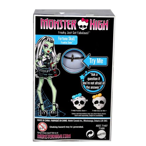 마텔 Mattel Monster High Freaky Just Got Fabulous Accessories - Frankie Stein Fortune Skull with 60 Scary Cool Answers (T1408)