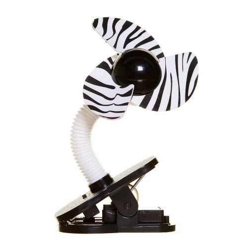  Dreambaby Tee-Zed Clip-On Fan Great for the Beach, Pool, Camping, Work, Lounging or Just Chillin! - Zebra Print