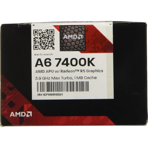  AMD AMD A6-7400K Dual-Core 3.5 GHz Socket FM2+ Desktop Processor Radeon R5 Series (AD740KYBJABOX)