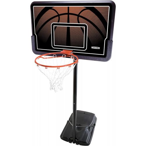 라이프타임 Lifetime 90040 Height Adjustable Portable Basketball System, 44 Inch Backboard