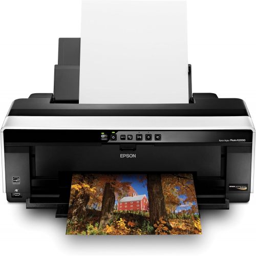 엡손 Epson Stylus Photo R2000 Wireless Wide-Format Color Inkjet Printer (C11CB35201)