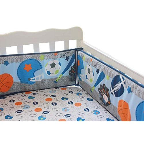  New 7 Pieces Baby Boy Sport Crib Bedding Set