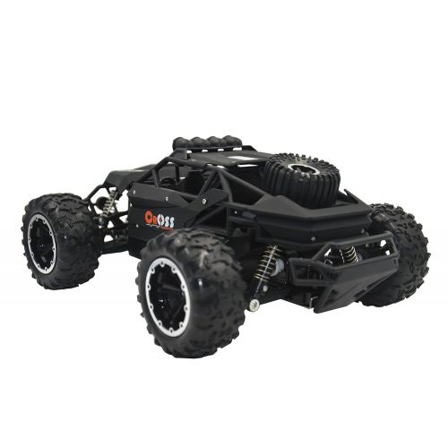  Blomiky Large Size C58 1:16 Scale 2.4G Remote Control High Speed RC Truck 15.5MPH 4WD Passion Impact Toy RC Car Vehicle Rock Through with Extra Battery C58R Black